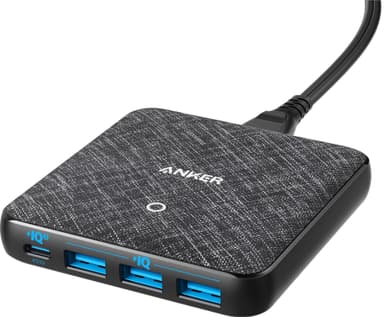 PowerPort Atom III Slim 45W 4x USB laturi (valkoinen)