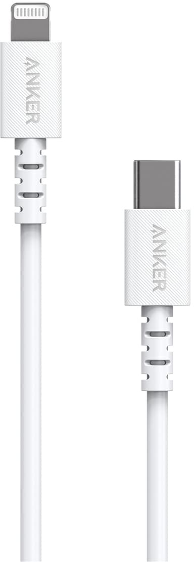 Anker PowerLine Select USB-C - Lightning kaapeli 0,9 m (valkoinen)