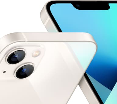 iPhone 13 mini – 5G älypuhelin 256 GB (tähtivalkea)