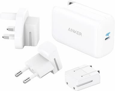 Anker PowerPort III Pod 65W USB-C laturi (valkoinen)