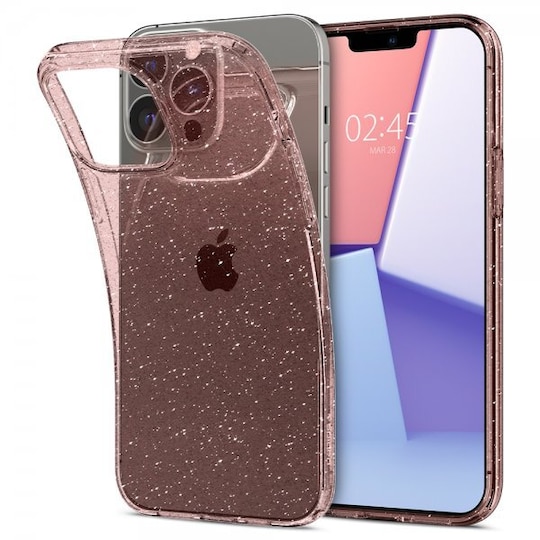 Spigen iPhone 13 Pro Max Kuori Liquid Crystal Glitter Rose Quartz