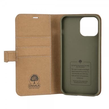 Onsala iPhone 13 Pro Max Kotelo ECO Wallet Sand