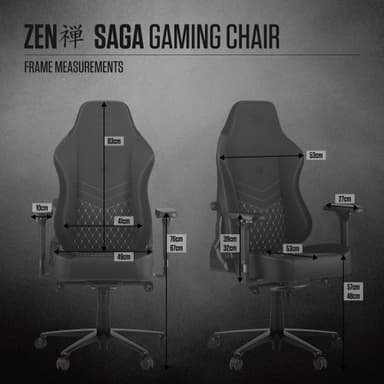 Zen Saga pelituoli (musta)