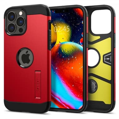 Spigen iPhone 13 Pro Max Kuori Tough Armor Punainen