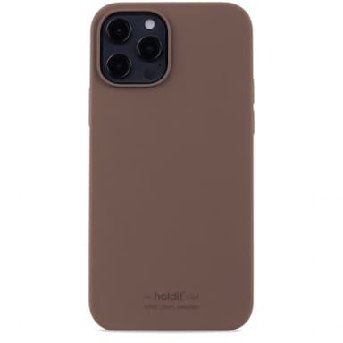 holdit iPhone 12/iPhone 12 Pro Kuori Silikonii Dark Brown