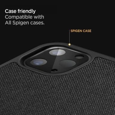 Spigen iPad Pro 11/iPad Pro 12.9 Kameran linssinsuojus Glas.tR Optik Musta