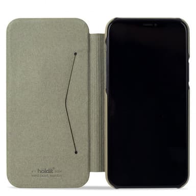 holdit iPhone 12 iPhone 12 Pro Kotelo SlimFlip Wallet Khaki Green