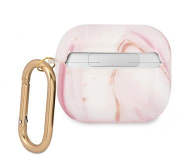 Guess AirPods 3 Kuori Shiny Marble Vaaleanpunainen
