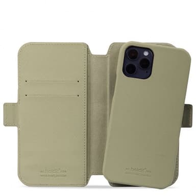 holdit iPhone 12/iPhone 12 Pro Kotelo Wallet Case Magnet Khaki Green