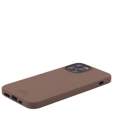 holdit iPhone 12/iPhone 12 Pro Kuori Silikonii Dark Brown