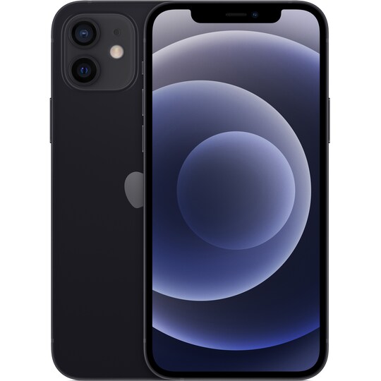 iPhone 12 - 5G älypuhelin 64 GB (musta)
