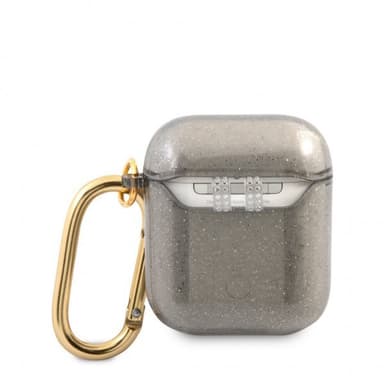 Guess AirPods (1/2) Kuori Glitter Case Musta