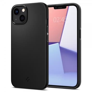 Spigen iPhone 13 Kuori Thin Fit Musta
