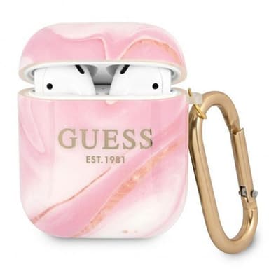 AirPods Kuori Shiny Marble Vaaleanpunainen