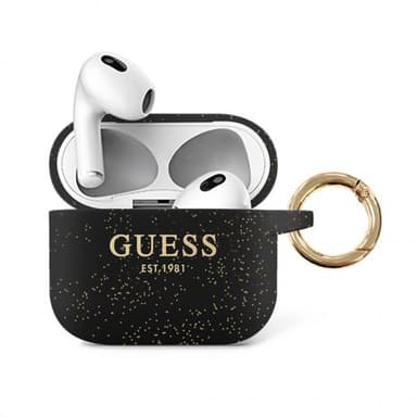 Guess AirPods 3 Kuori Printed Logo Musta