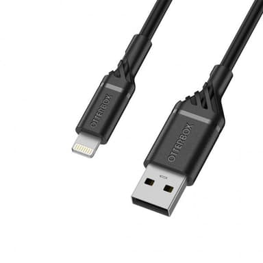 Kaapeli USB-A/Lightning 1 m Musta