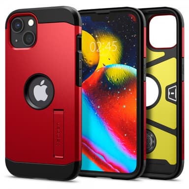 Spigen iPhone 13 Kuori Tough Armor Punainen