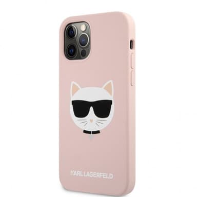 Karl Lagerfeld iPhone 12 Pro Max Kuori Choupette Vaaleanpunainen