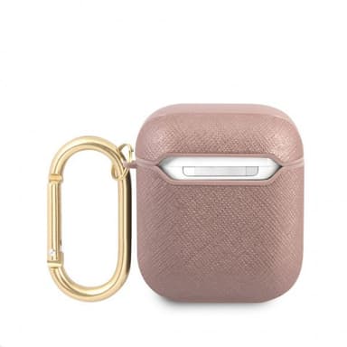 Guess AirPods (1/2) Kuori Saffiano Vaaleanpunainen