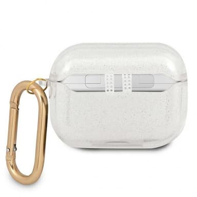 Guess AirPods Pro Kuori Glitter Case Läpinäkyvä