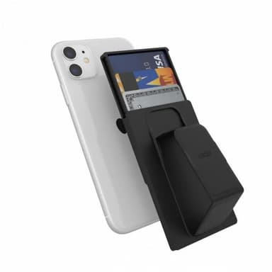 Clckr Stand & Grip Wallet Musta