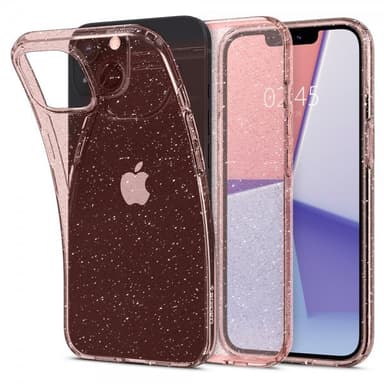 Spigen iPhone 13 Kuori Liquid Crystal Glitter Rose Quartz
