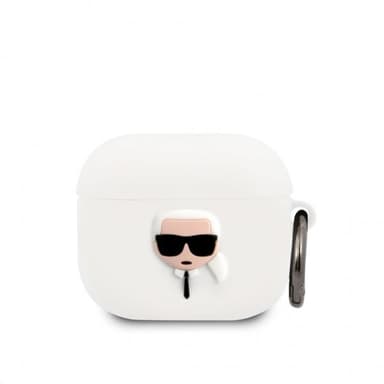 Karl Lagerfeld AirPods 3 Kuori Iconic Karl Valkoinen