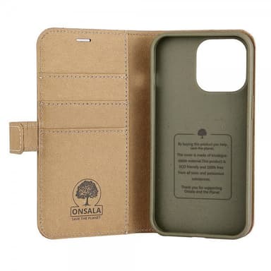 Onsala iPhone 13 Pro Kotelo ECO Wallet Sand