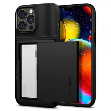 Spigen iPhone 13 Pro Kuori Slim Armor CS Musta