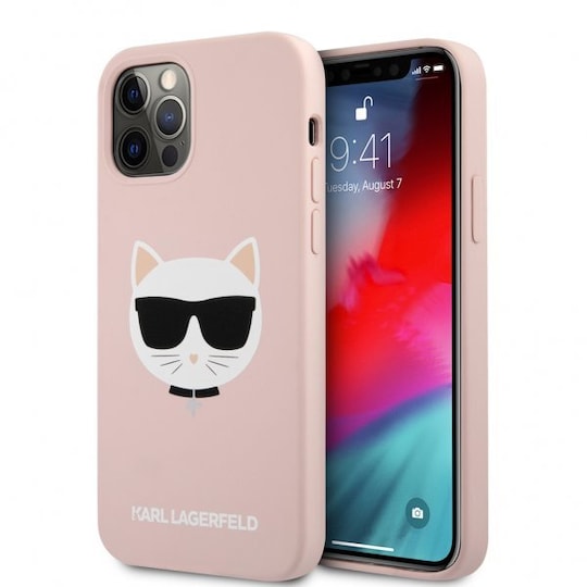 Karl Lagerfeld iPhone 12 Pro Max Kuori Choupette Vaaleanpunainen