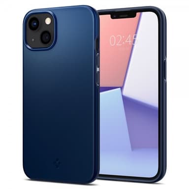 Spigen iPhone 13 Kuori Thin Fit Navy Blue