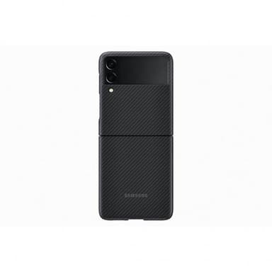 Samsung Original Galaxy Z Flip 3 Kuori Aramid Cover Musta