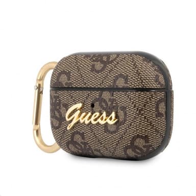 Guess AirPods Pro Kuori 4G Script Ruskea