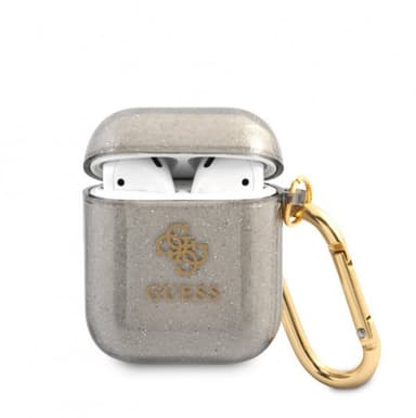 Guess AirPods (1/2) Kuori Glitter Case Musta
