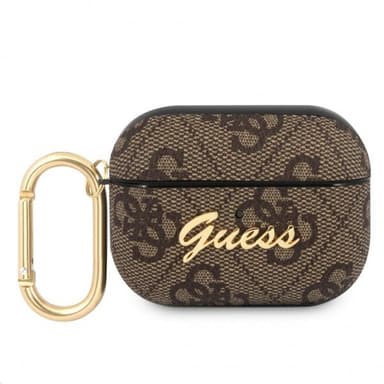 Guess AirPods Pro Kuori 4G Script Ruskea