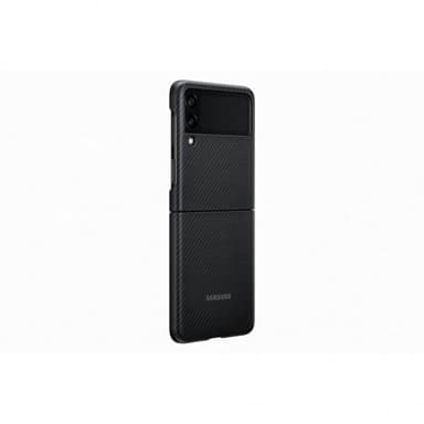 Samsung Original Galaxy Z Flip 3 Kuori Aramid Cover Musta