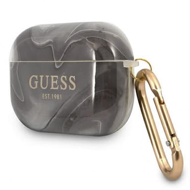 Guess AirPods Pro Kuori Shiny Marble Musta