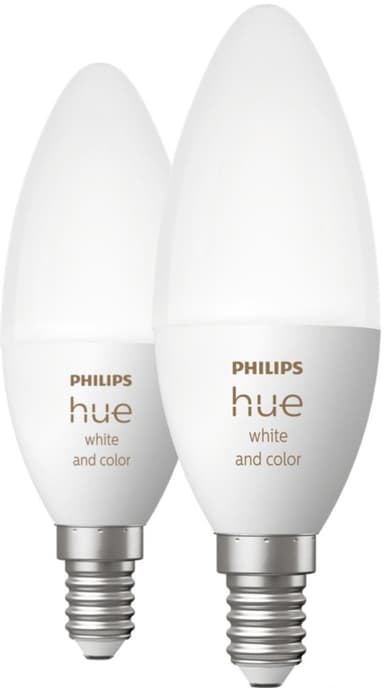 Philips Hue WCA 4W B39 lamppu E14 (2 kpl)