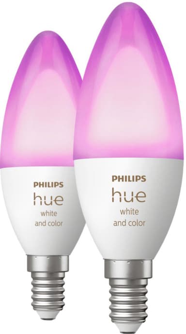 Philips Hue WCA 4W B39 lamppu E14 (2 kpl)