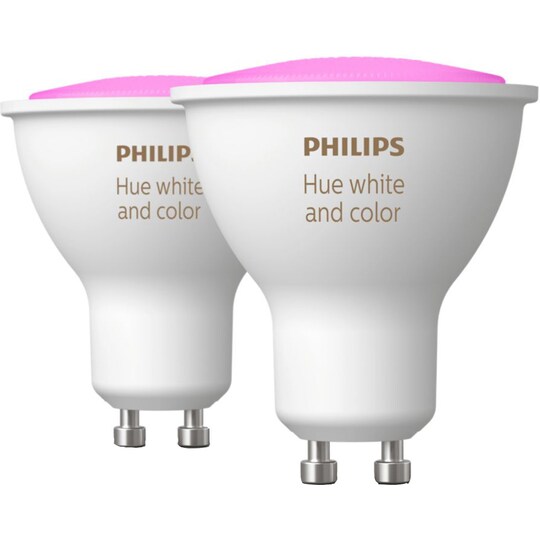 Philips Hue White And Color Ambiance LED lamppu GU10 (2 kpl)