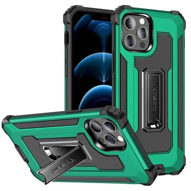 Jazz Iskunkestäva kuori 2i1 Apple iPhone 13 Pro  - vihreä