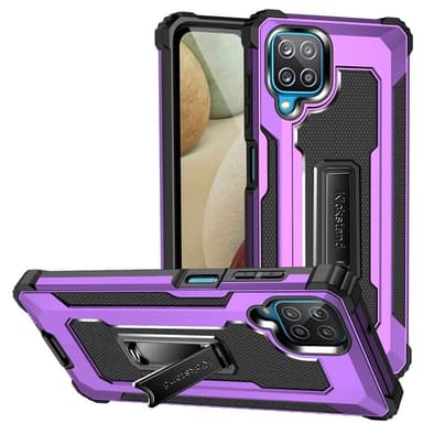 Jazz Iskunkestäva kuori 2i1 Samsung Galaxy A12  - violetti