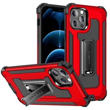 Jazz Iskunkestäva kuori 2i1 Apple iPhone 13 Pro Max  - punainen