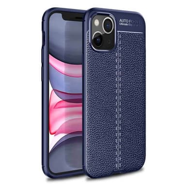Nahkakuvioitu TPU kuori Apple iPhone 13 mini  - sininen