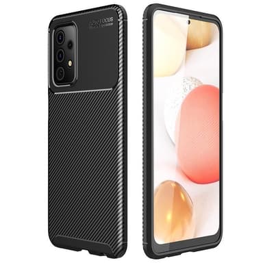 Carbon silikoni kuori Samsung Galaxy A52s 5G  - musta