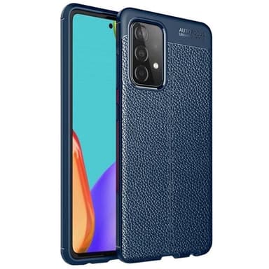 Nahkakuvioitu TPU kuori Samsung Galaxy A52s 5G  - sininen