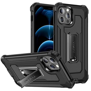 Jazz Iskunkestäva kuori 2i1 Apple iPhone 13 Pro Max  - musta