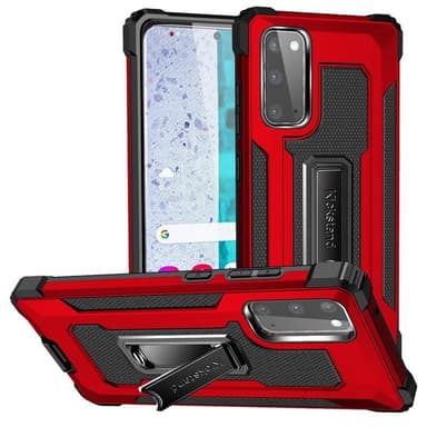 Jazz Iskunkestäva kuori 2i1 Samsung Galaxy S20 Plus  - punainen