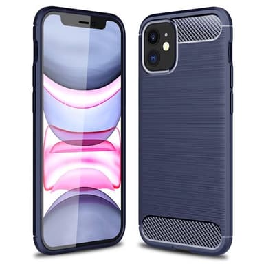 Harjattu TPU kuori Apple iPhone 13 mini  - sininen