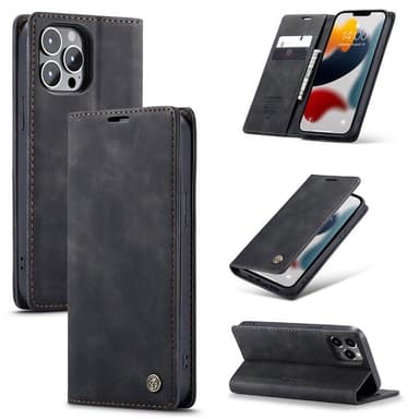 CaseMe Smart FlipCase Apple iPhone 13 Pro  - musta